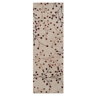 Sakura Handmade Transitional Floral Wool Area Rug