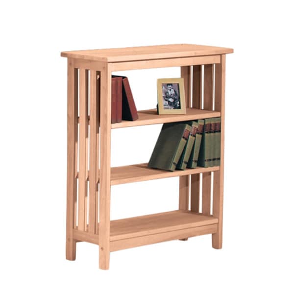 Unfinished Parawood 3-shelf Mission Style Unit - Free 