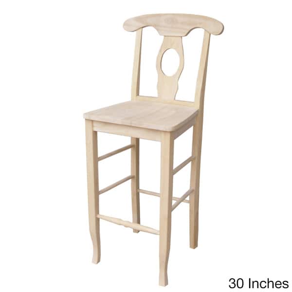 Counter Height 30 In Unfinished Wood Bar Stool Urban Design