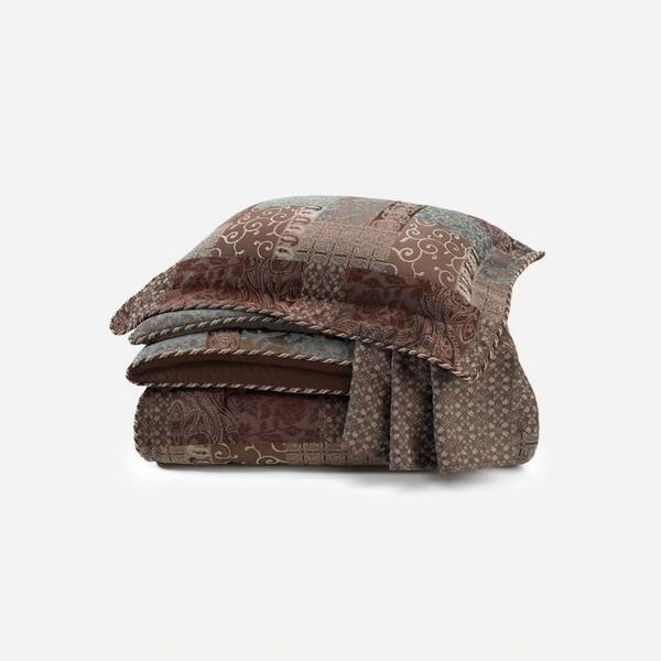 Shop Croscill Galleria Brown Opulent Chenille Jacquard Woven 4