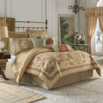 Croscill Normandy Scroll Print 4-piece Comforter Set - Multi-color