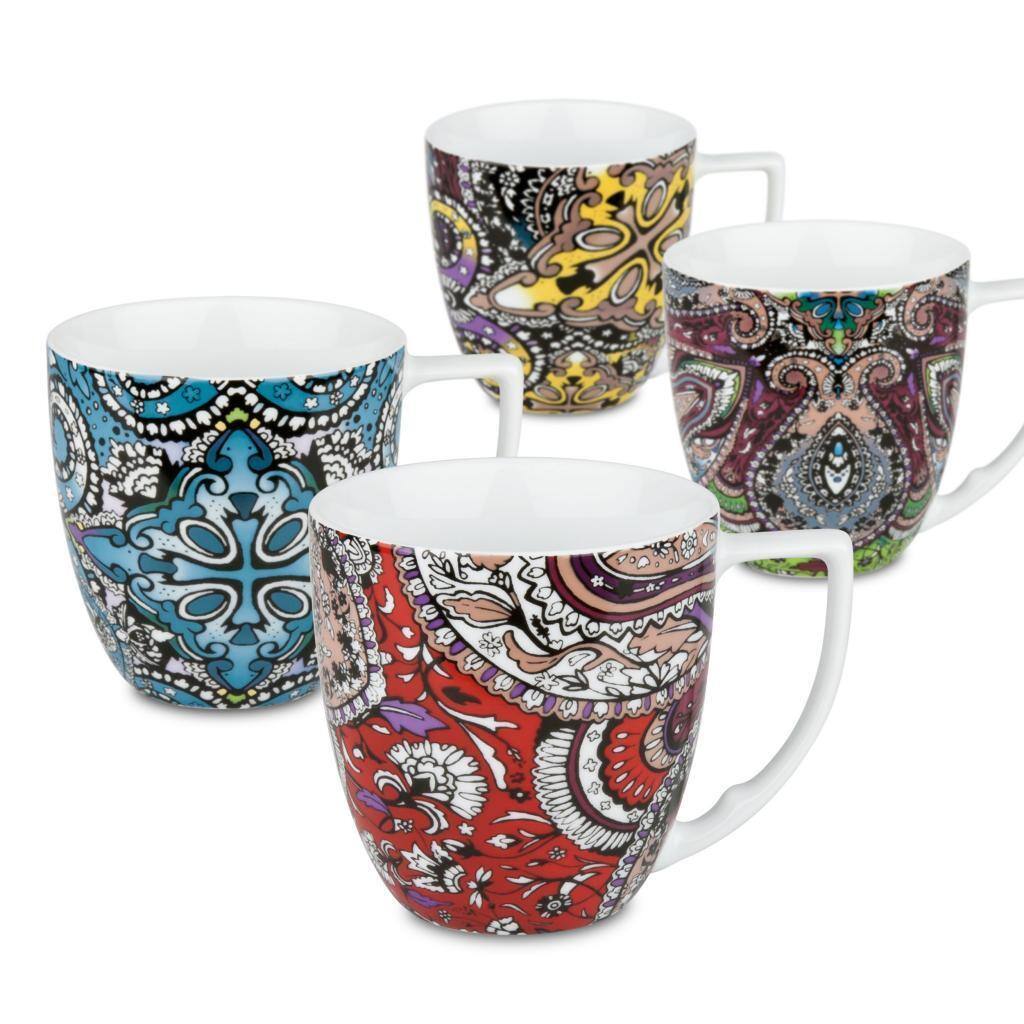 Waechtersbach 'Accents' Urbana Paisley Mugs (Set of 4)