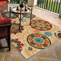 Carolina Weavers Indoor/Outdoor Santa Barbara Collection Tyro Multi Area Rug (5'2 x 7'6) - 5'2" x 7'6"