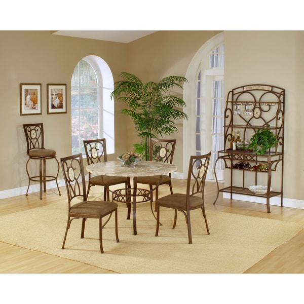 Brookside 5-piece Round Dining Set with Oval Back Chair