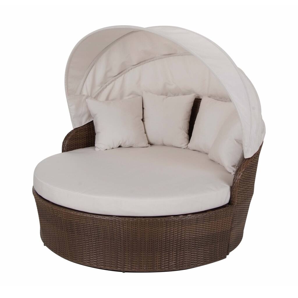 Panama Jack Key Biscayne Canopy Daybed with Cushion