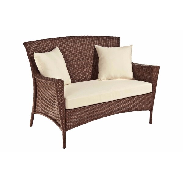 Panama Jack Key Biscayne Woven Loveseat with Cushion