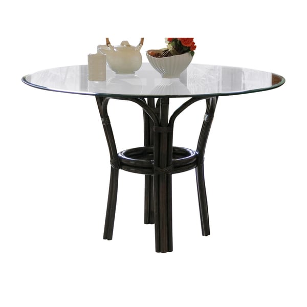 Panama Jack Sanibel Mahogany Stackable Dining Base with Glass - Brown