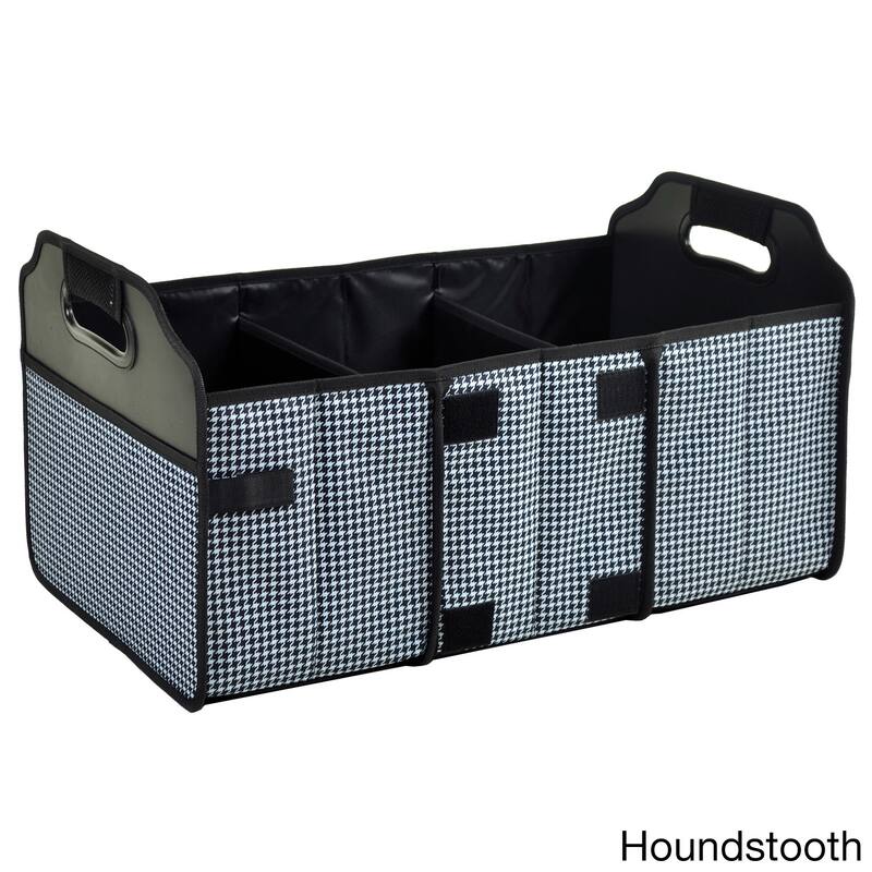Collapsible Trunk Organizer - Houndstooth