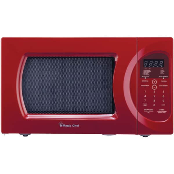 MAGIC CHEF 900-Watt Countertop Microwave Oven - Red, 0.9 cu ft - QFC