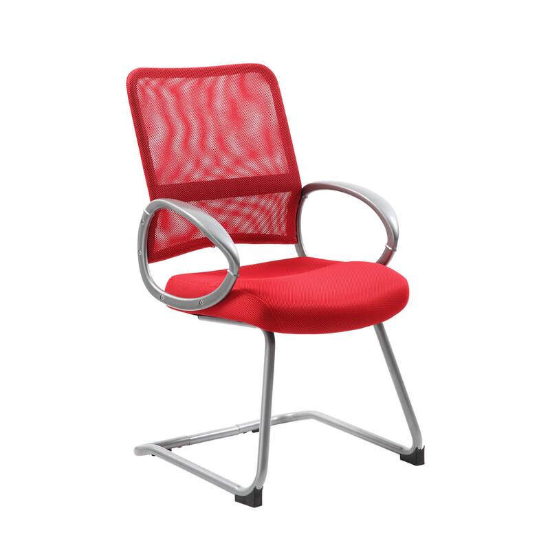Boss Mesh Back Pewter Guest Chair