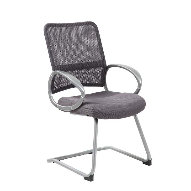 Boss Mesh Back Pewter Guest Chair