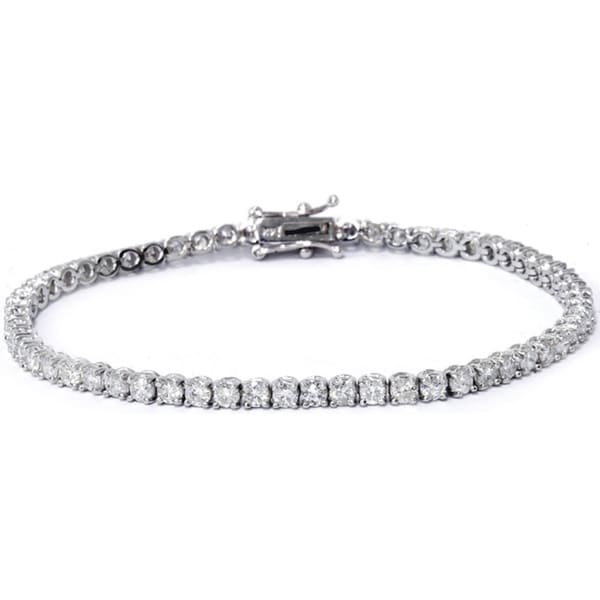 Bliss 4 CTTW Diamond Tennis Bracelet in 14K White Gold (H I, I2 I3