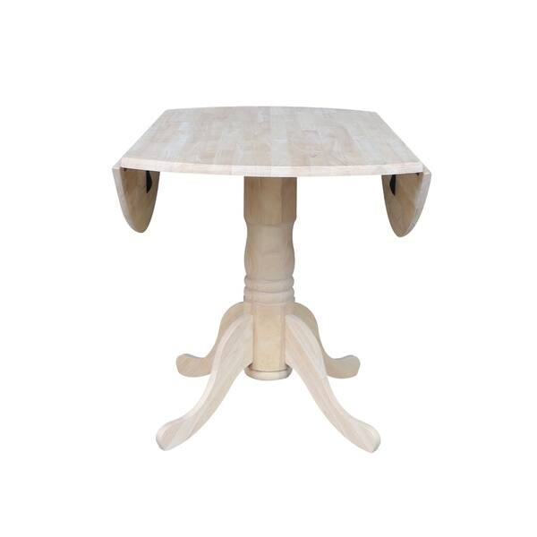 International Concepts Unfinished 42 Inch Round Dual International Concepts Unfinished 42 Inch Round Dual