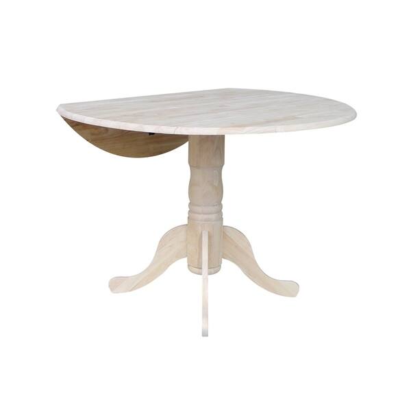 International Concepts Unfinished 42 Inch Round Dual International Concepts Unfinished 42 Inch Round Dual