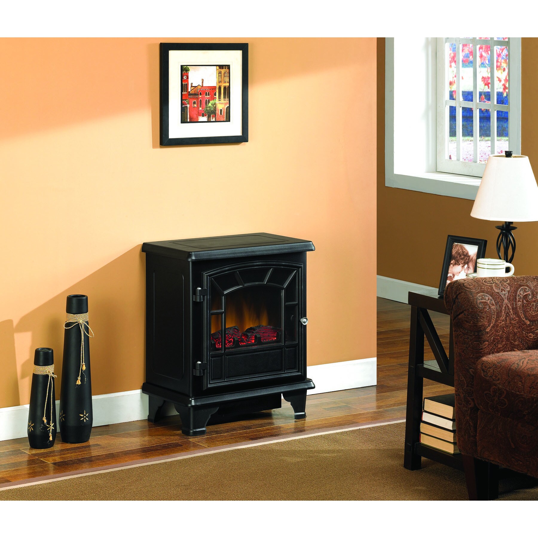 Top Product Reviews for Duraflame DFS-500-0 Black Thomas Electric Stove  with Heater - 9345929 - Bed Bath u0026 Beyond
