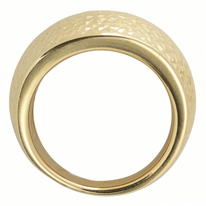 Fremada 10k Yellow Gold Diamond-cut Bold Ring