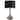 Artiva USA Aladdin Contemporary 30-inch Brushed Steel Compact Fluorescent Table Lamp with Black Shade