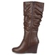 journee collection womens hana wide calf slouch wedge heel boots