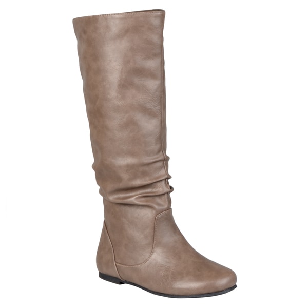 womens wide calf slouch boots