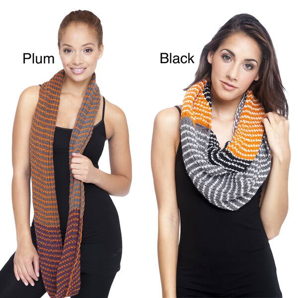 Shop Handmade Women S Dual Color Infinity Winter Scarf Nepal