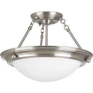 Progress Lighting Silvertone Semi-flush Fixture