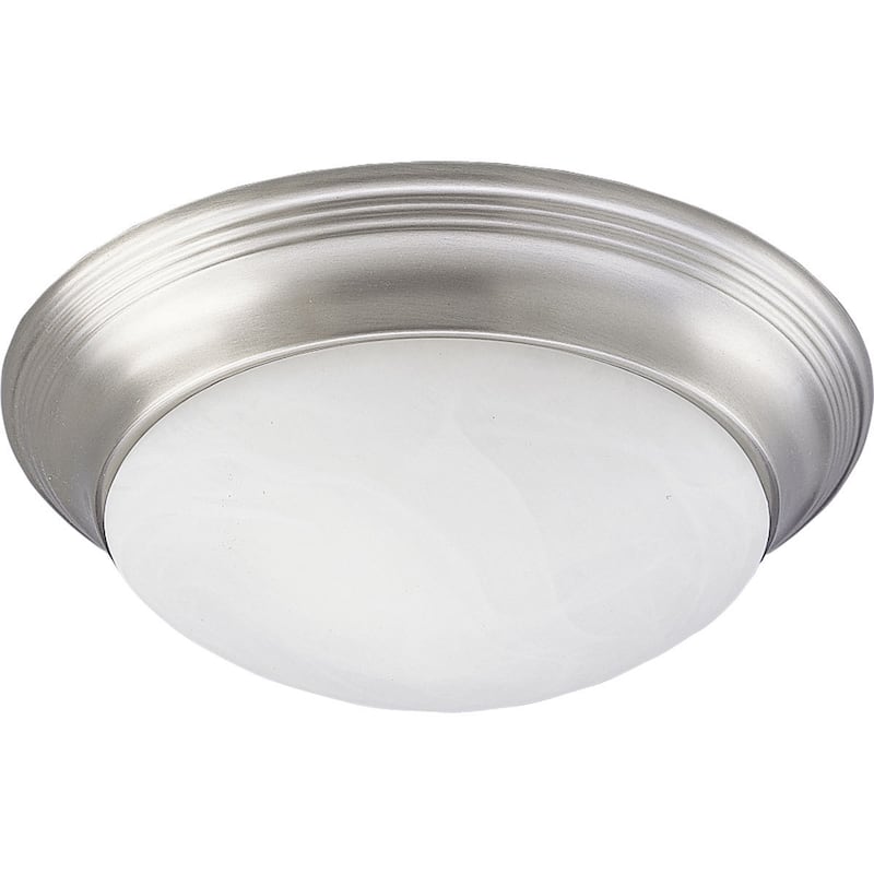 Progress Lighting Silvertone 2-light Semi-flush Mount Fixture