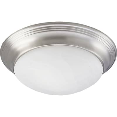 Progress Lighting Silvertone 2-light Semi-flush Mount Fixture
