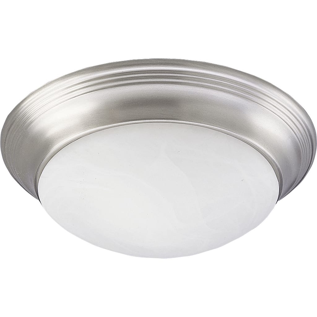 Progress Lighting Silvertone 2-light Semi-flush Mount Fixture
