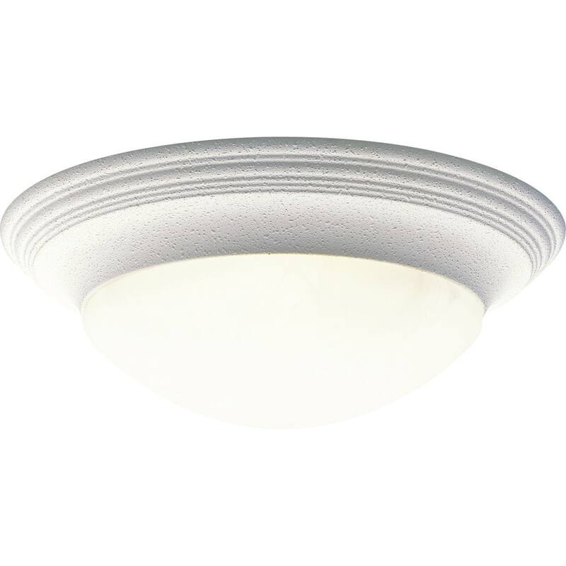 Progress Lighting White 3-light Semi-flush Mount Fixture - N/A