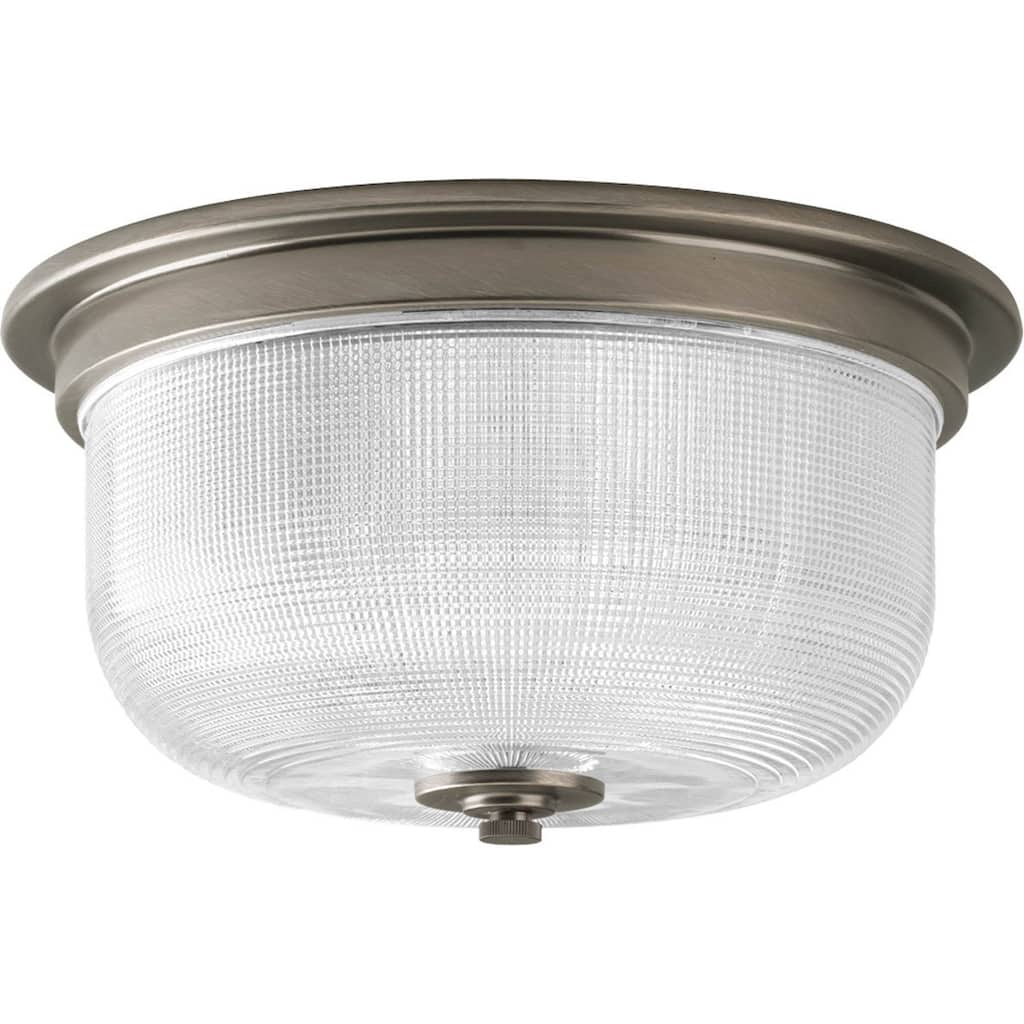 Progress Lighting Silvertone 2-light Semi-flush Mount Fixture