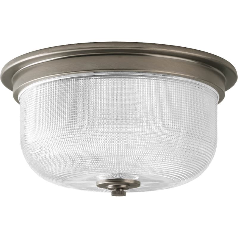 Progress Lighting Silvertone 2-light Semi-flush Mount Fixture
