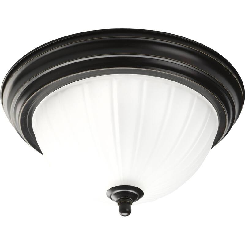 Progress Lighting Bronze 1-light Semi-flush Mount Fixture
