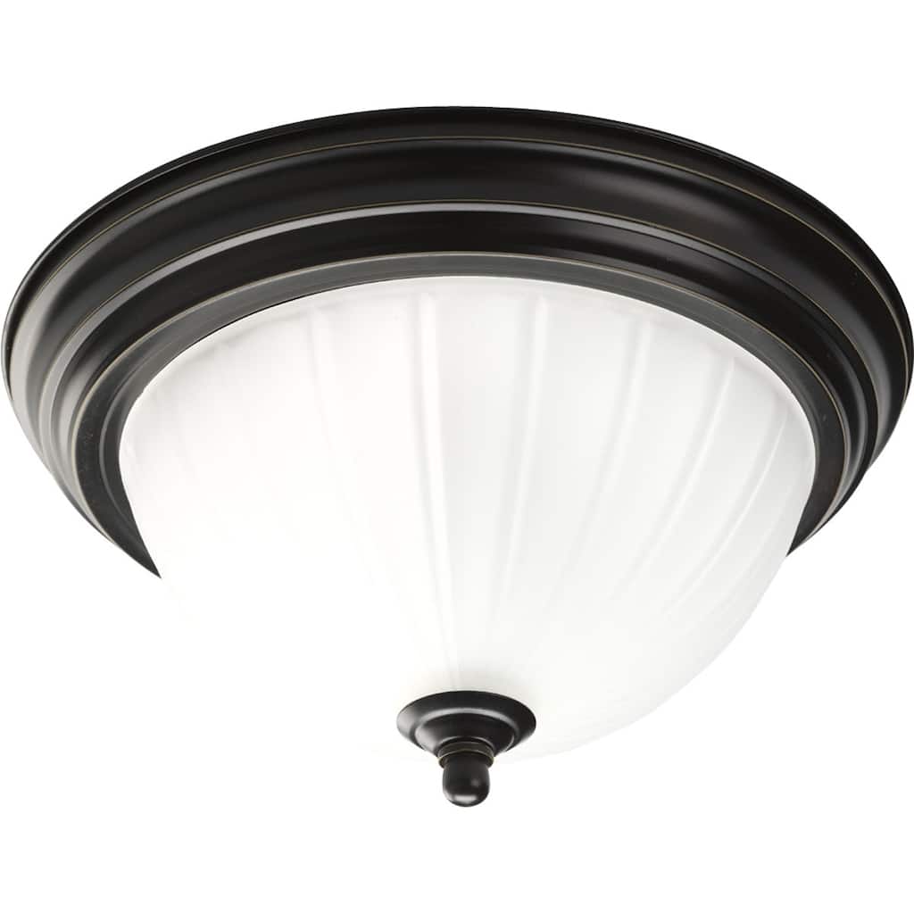 Progress Lighting Bronze 1-light Semi-flush Mount Fixture