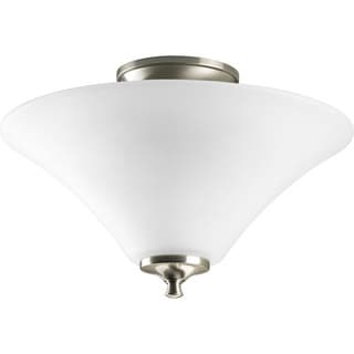 Progress Lighting Silvertone Semi-flush Fixture
