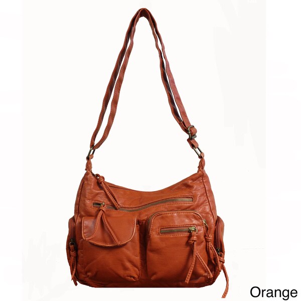 Shop Bueno 'Jersey' Washed Medium Cross-body Handbag - Free Shipping