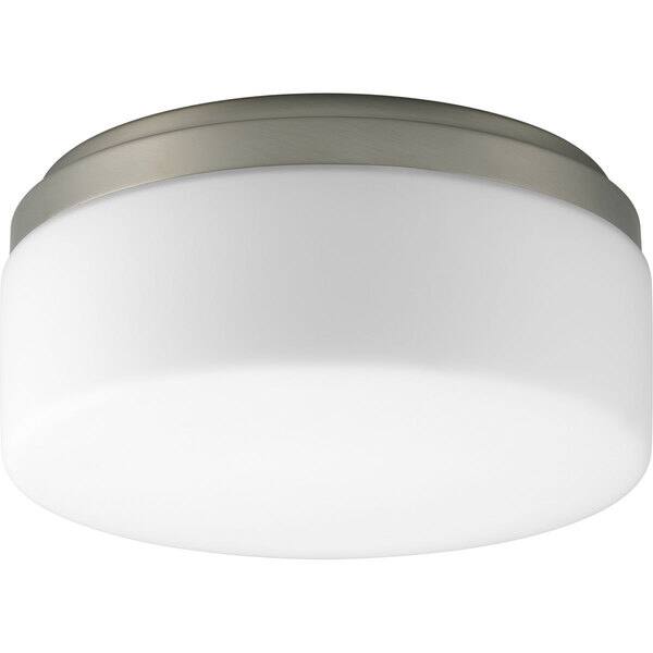 slide 1 of 1, Progress Lighting Silvertone 1-light Semi-flush Mount Fixture