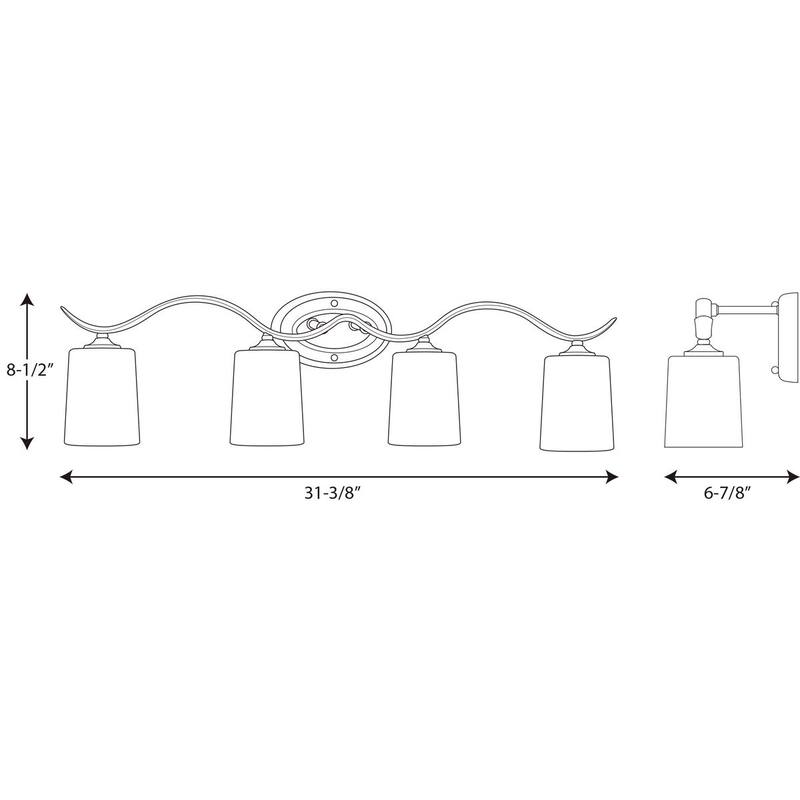 Porch & Den Hanover 4-light Chrome Bath Light