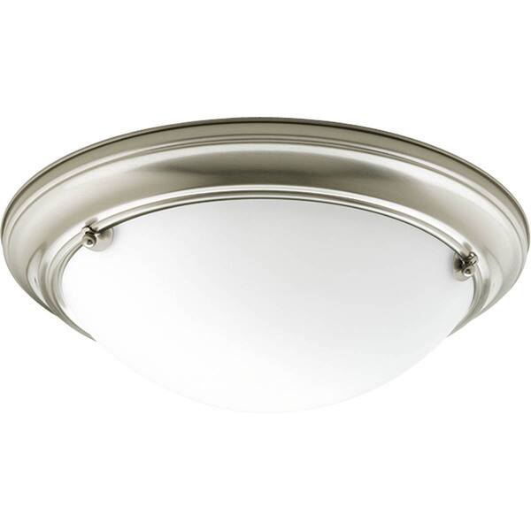 slide 2 of 1, Progress Lighting Silvertone 2-light Semi-flush Mount Fixture