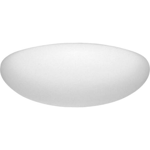 Progress Lighting White 1-light Semi-flush Mount Fixture