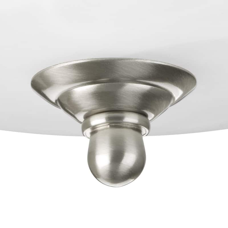 Progress Lighting Silvertone 2-light Semi-flush Mount Fixture