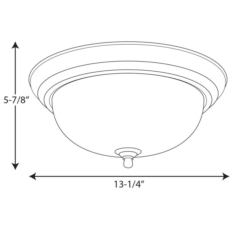 Progress Lighting Silvertone 2-light Semi-flush Mount Fixture
