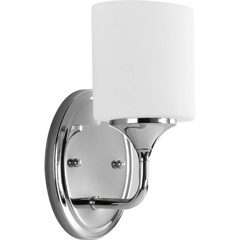 Progress Lighting Silvertone Lynzie Collection 1-light Chrome Bath Light