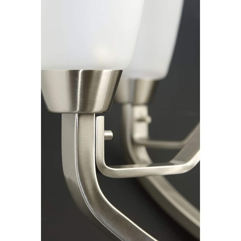 Progress Lighting Silvertone Wisten Collection 3-light Brushed Nickel Bath Light