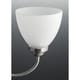 preview thumbnail 4 of 3, Progress Lighting Silvertone Heart Collection 3-light Brushed Nickel Bath Light