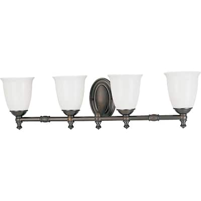 Progress Lighting Bronze Victorian Collection 4-light Venetian Bronze Bath Light