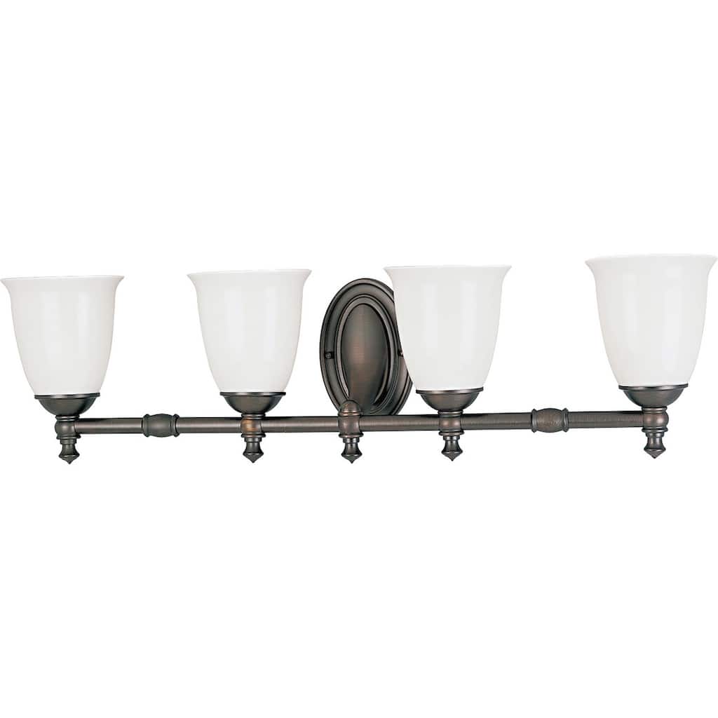 Progress Lighting Bronze Victorian Collection 4-light Venetian Bronze Bath Light