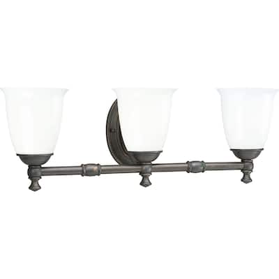 Progress Lighting Bronze Victorian Collection 3-light Venetian Bronze Bath Light