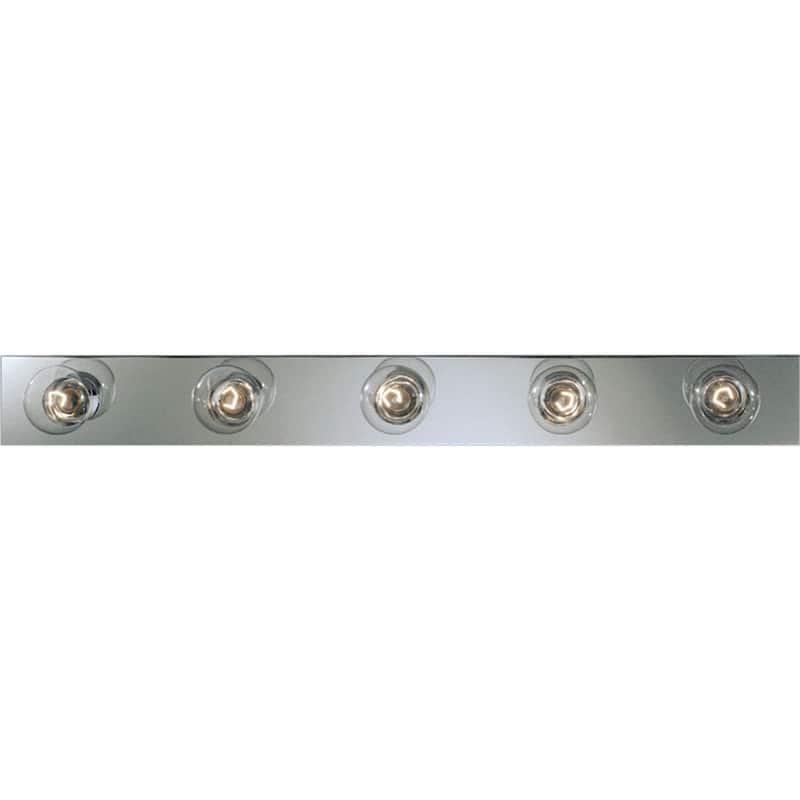 Broadway Collection 5-Light Polished Chrome Traditional Bath Vanity Light