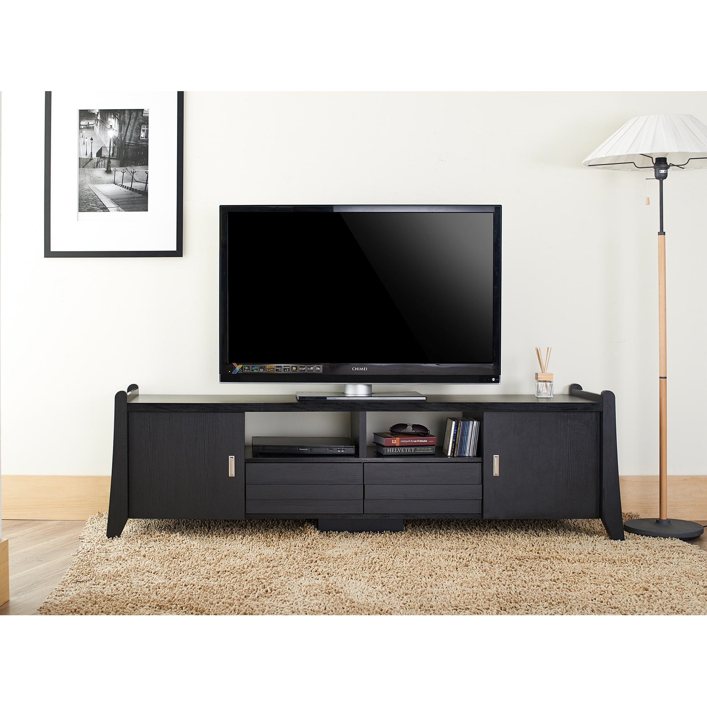 Furniture of America Trensin Modern 70 inch Entertainment TV Console