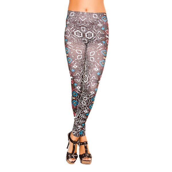 Just One Juniors Spanish Conquest Printed Leggings - Free Shipping On ...